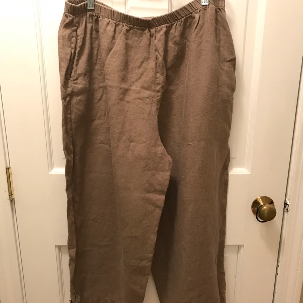 Plus Size Linen Pants